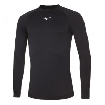 Mizuno Maglia Termica Intima Core Manica Lunga Nero/Bianco